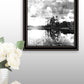 Lakeside Pines Black Framed Print Wall Art