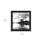 Lakeside Pines Black Framed Print Wall Art