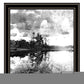 Lakeside Pines Black Framed Print Wall Art