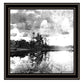 Lakeside Pines Black Framed Print Wall Art