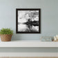 Lakeside Pines Black Framed Print Wall Art