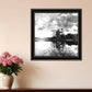 Lakeside Pines Black Framed Print Wall Art