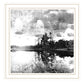 Lakeside Pines Black Framed Print Wall Art