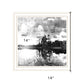 Lakeside Pines Black Framed Print Wall Art
