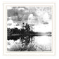 Lakeside Pines Black Framed Print Wall Art