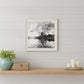 Lakeside Pines Black Framed Print Wall Art
