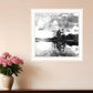 Lakeside Pines Black Framed Print Wall Art