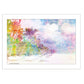 Rainbow Colors on the Coast White Framed Print Wall Art