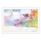 Rainbow Colors on the Coast White Framed Print Wall Art