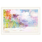 Rainbow Colors on the Coast White Framed Print Wall Art