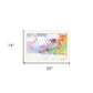 Rainbow Colors on the Coast White Framed Print Wall Art