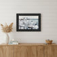 Birds on a Pier Black Framed Print Wall Art