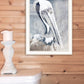 PELICAN Black Framed Print Wall Art