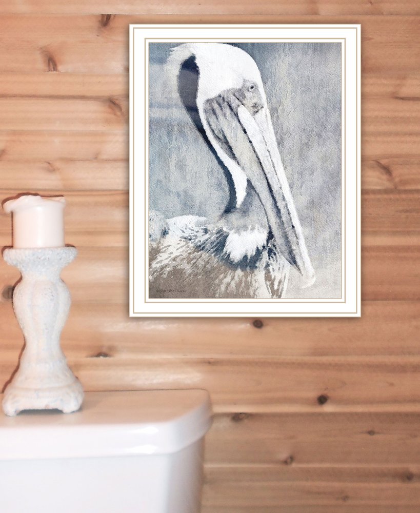 PELICAN Black Framed Print Wall Art