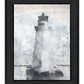 Lighthouse Black Framed Print Wall Art