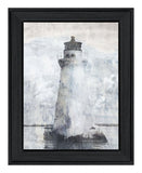 Lighthouse White Framed Print Wall Art