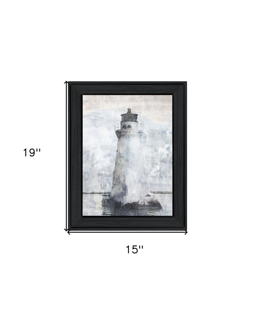 Lighthouse White Framed Print Wall Art