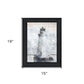 Lighthouse Black Framed Print Wall Art