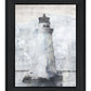 Lighthouse White Framed Print Wall Art