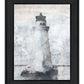 Lighthouse Black Framed Print Wall Art
