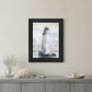 Lighthouse White Framed Print Wall Art