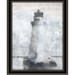 Lighthouse Black Framed Print Wall Art