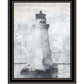 Lighthouse Black Framed Print Wall Art