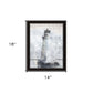 Lighthouse Black Framed Print Wall Art