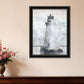 Lighthouse Black Framed Print Wall Art