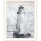 Lighthouse White Framed Print Wall Art