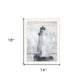 Lighthouse White Framed Print Wall Art