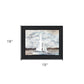 Sailboat on Water Black Framed Print Wall Art