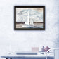 Sailboat on Water Black Framed Print Wall Art