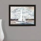 Sailboat on Water Black Framed Print Wall Art