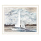 Sailboat on Water White Framed Print Wall Art
