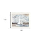 Sailboat on Water White Framed Print Wall Art