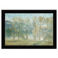 Peaceful Tree Line Black Framed Print Wall Art