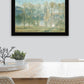 Peaceful Tree Line Black Framed Print Wall Art