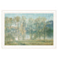 Peaceful Tree Line Black Framed Print Wall Art