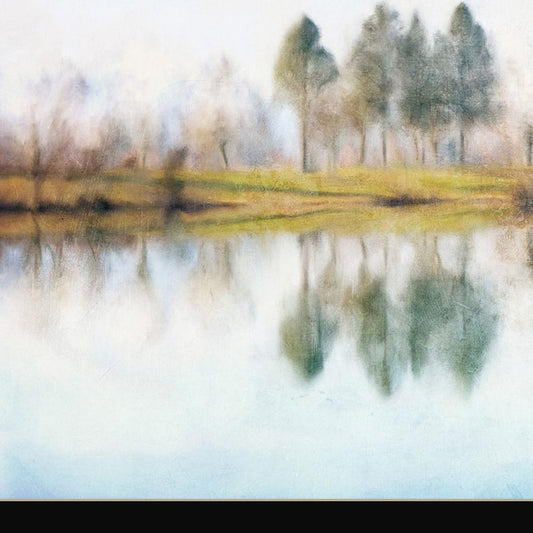 Lake Reflections Black Framed Wall Art