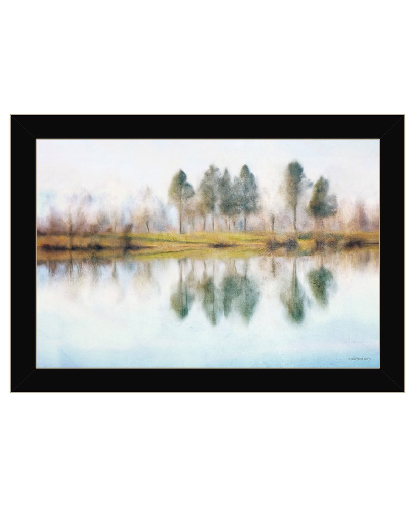 Lake Reflections Black Framed Wall Art