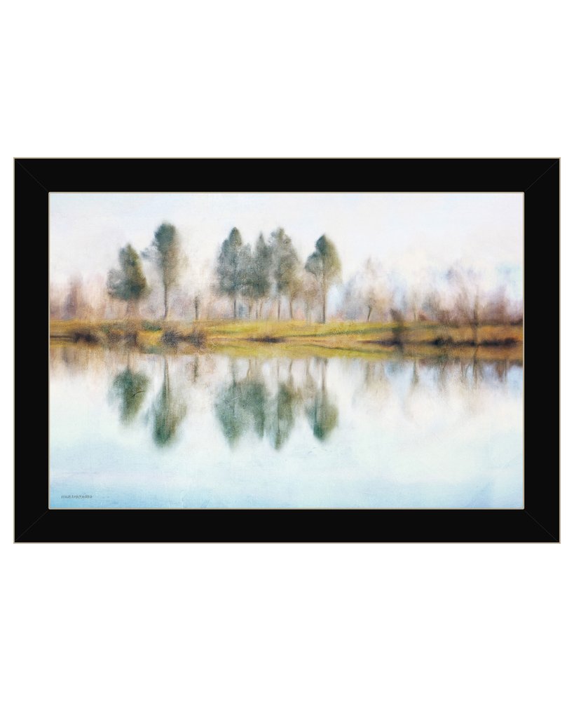 Lake Reflections Black Framed Wall Art