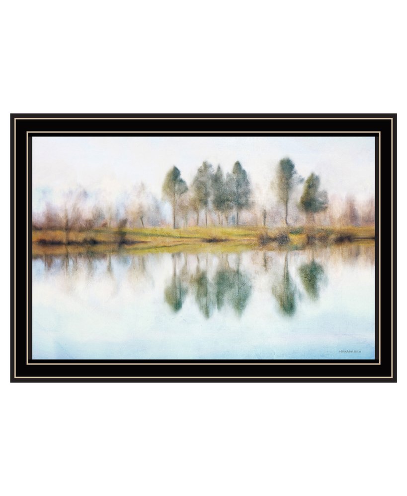 Lake Reflections Black Framed Wall Art