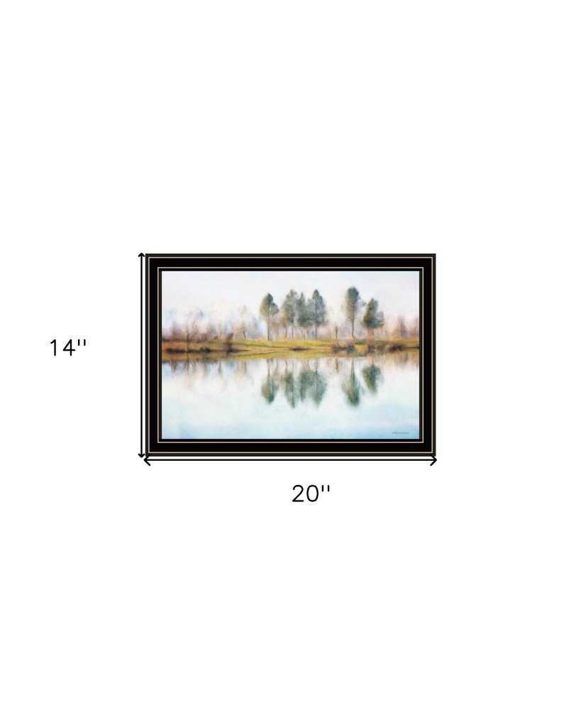 Lake Reflections Black Framed Wall Art