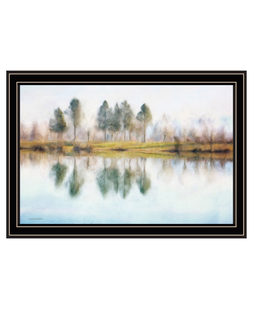 Lake Reflections Black Framed Wall Art