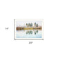 Lake Reflections White Framed Print Wall Art