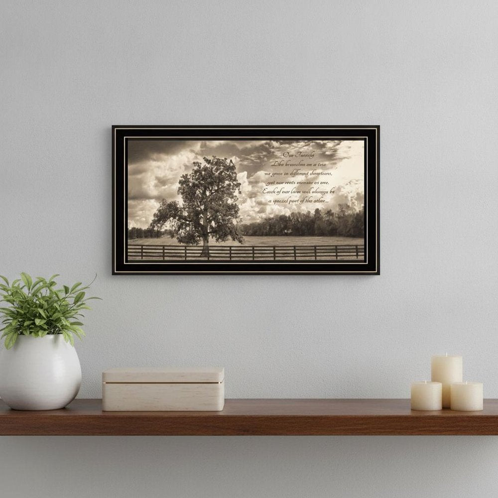Our Family Black Framed Print Wall Art