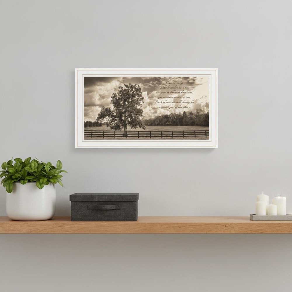 Our Family Black Framed Print Wall Art