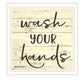 Wash Your Hands Black Framed Print Bathroom Wall Art