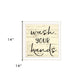 Wash Your Hands Black Framed Print Bathroom Wall Art